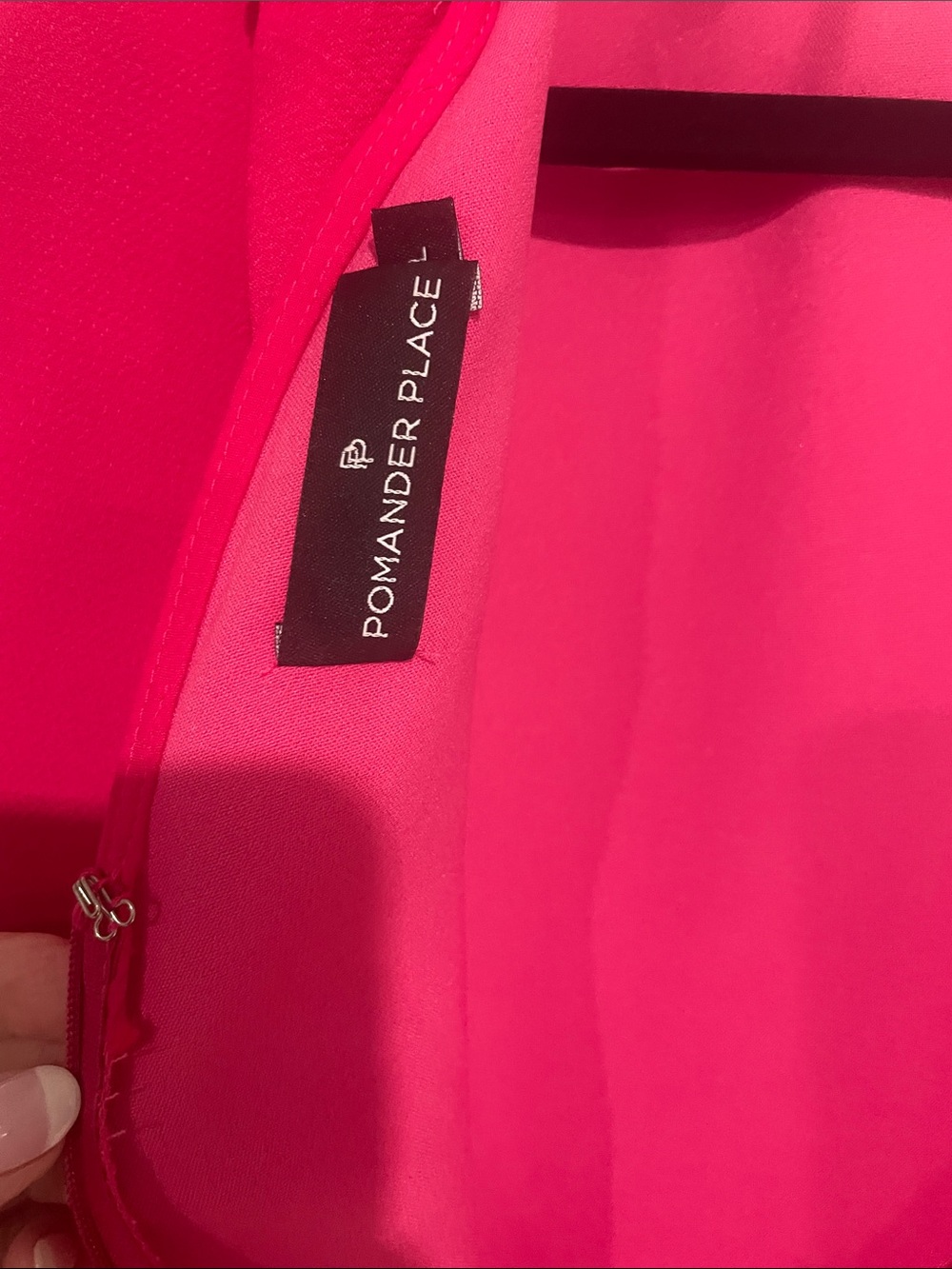 Tuckernuck pomander place Women's Pink Bow-Back Ruffle Neck Blouse - Picture 7 of 8